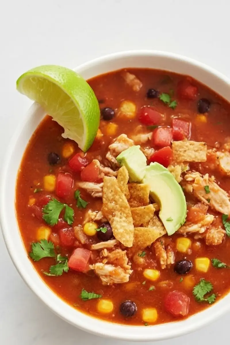 Taco Soup: Easy Taco Soup Recipe Crockpot (Plus Stovetop) 1 chicken tortilla soup 2x3 1