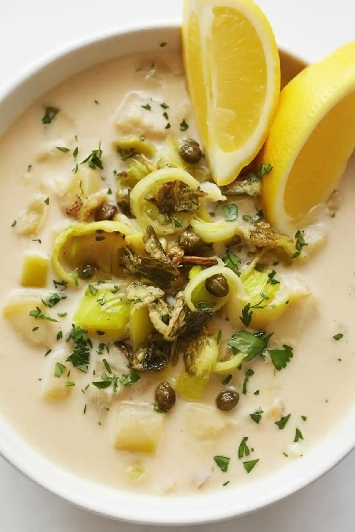 Potato Soup (Vichyssoise-Style, Hot or Cold) — Simple, Silky, Weeknight-Easy 1 creamy leek soup vertical