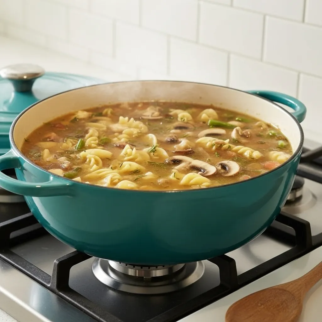 Chicken Noodle Soup with Mushrooms & Thyme (One-Pot, 45 Minutes) 3 Whisk d8f6779c564c2ad8afb464c5fc4d5918dr