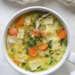chicken noodle soup portrait