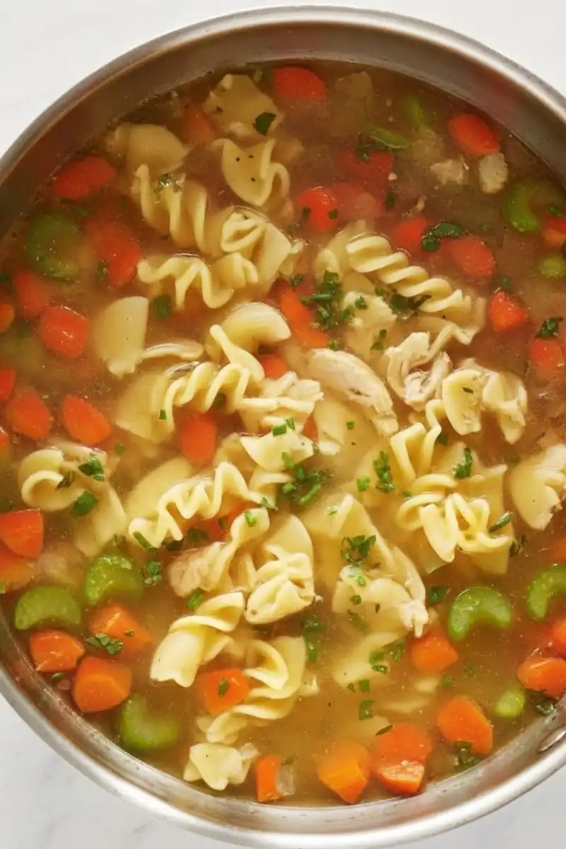 Easy Chicken Noodle Soup (One-Pot, 35 Minutes) 1 chicken noodle soup vertical