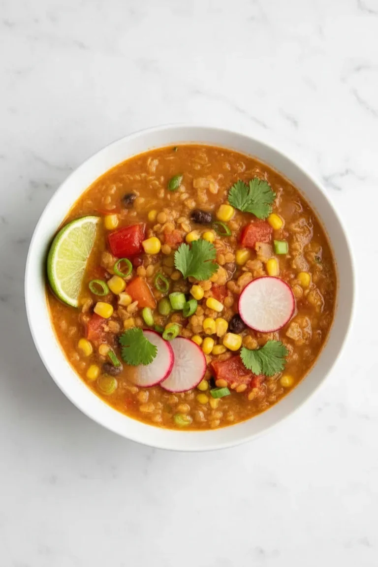 Taco Soup — One-Pot, 35 Minutes, Vegan & GF 1 compressed vegan lentil soup portrait