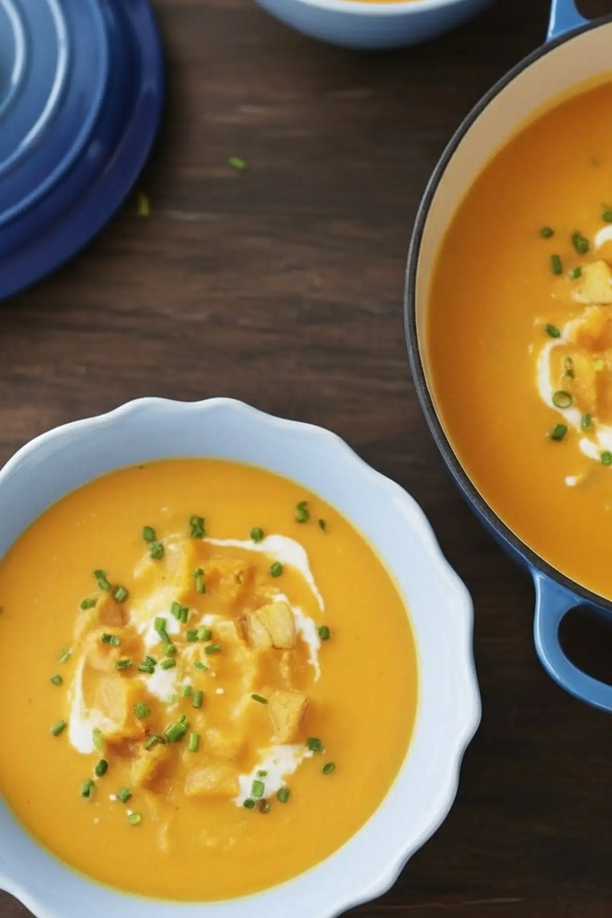 Easy Vegetable Soup: Butternut Squash & Apple (One-Pan, 55 Minutes) 1 creamy squash soup vertical