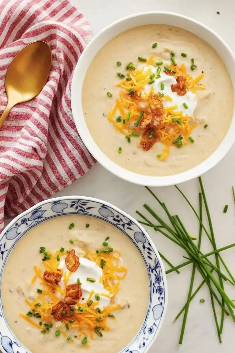 Easy Instant Pot Potato Soup (One-Pan, 25 Minutes) 1 loaded potato soup 2x3 1