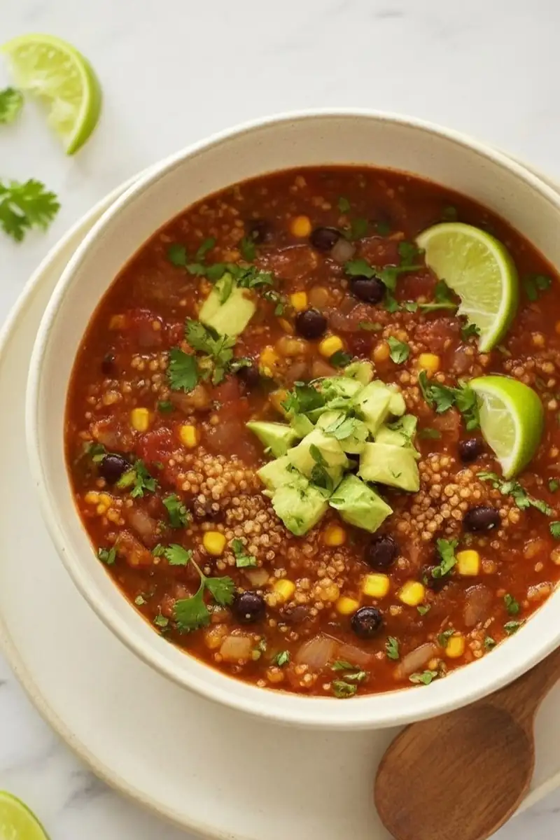 Taco Soup with Quinoa & Black Beans — Cozy, High-Protein, Weeknight-Ready 1 quinoa bowl 800x1200 1