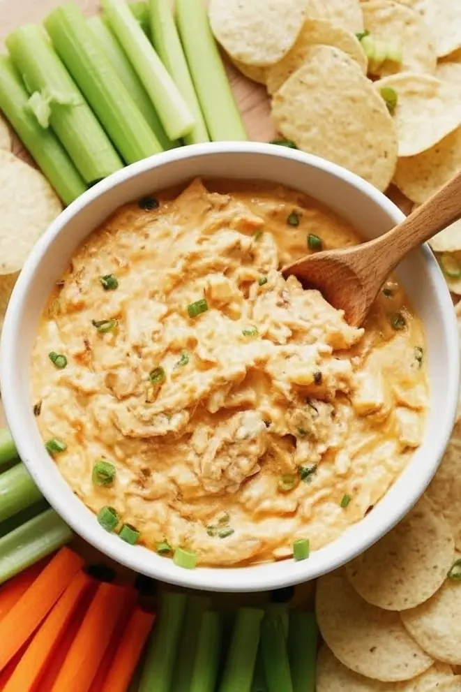 Buffalo Chicken Dip — One-Pan, 15 Minutes 1 Whisk 1a0aa7a91c8580d819e452f14282f8cbdr