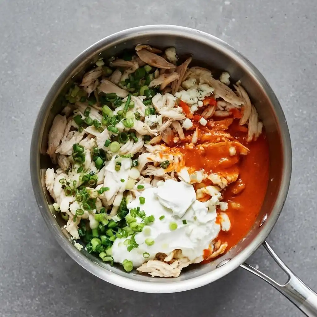 Buffalo Chicken Dip — One-Pan, 15 Minutes 2 Whisk 7a8e727f46494239ab34d0524a5b7400dr