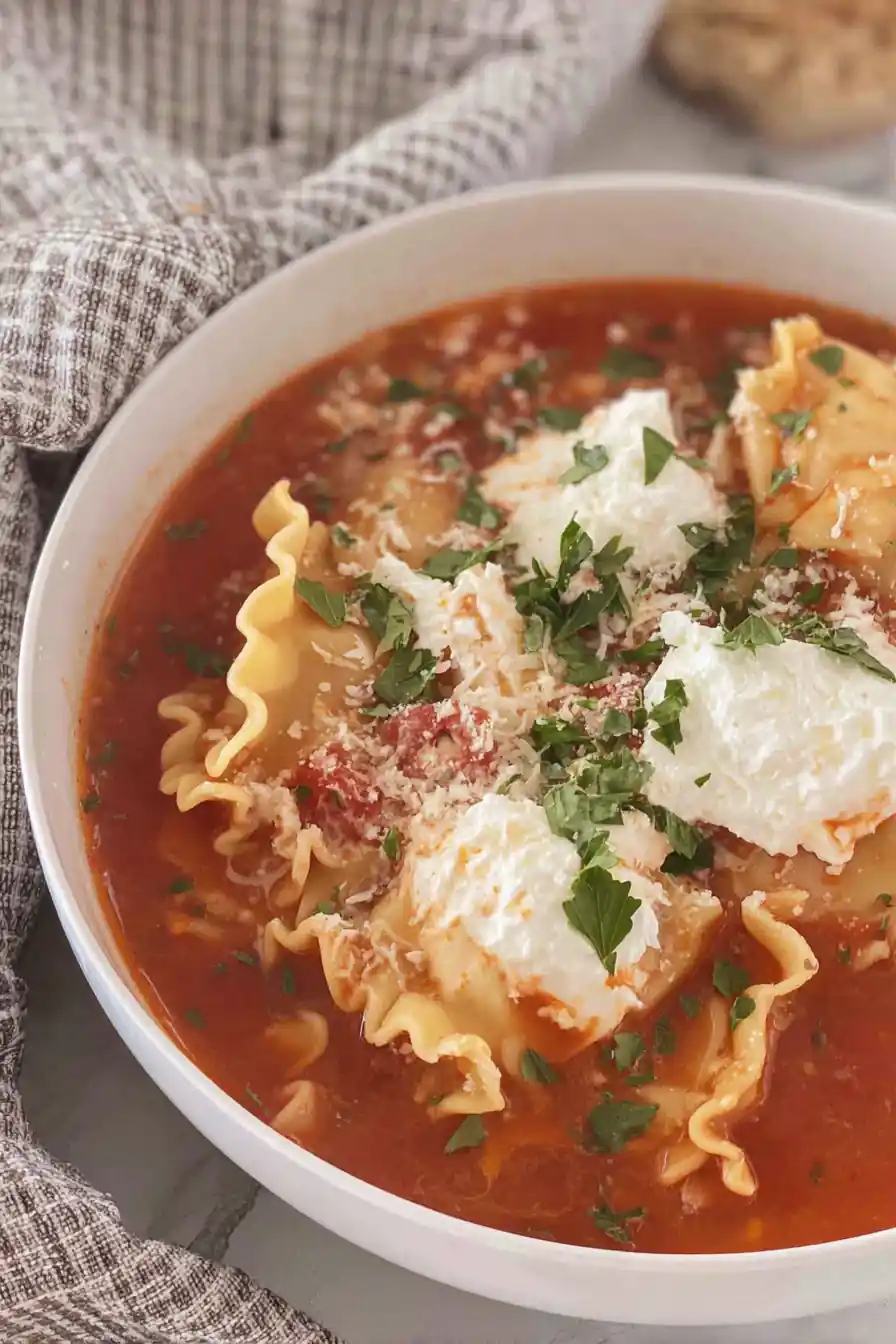 othmanrad A close up overhead photo of creamy lasagna soup wi b44361ba e5db 460e 90f2 6d3c40cf0533 3